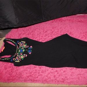 Black maxi dress